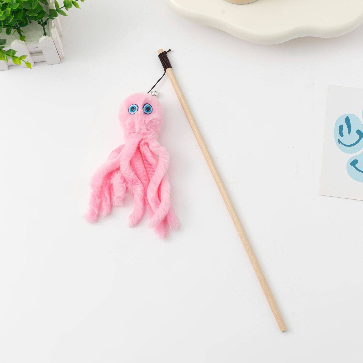 Moo - Octopus Cat Teaser Wand: Red