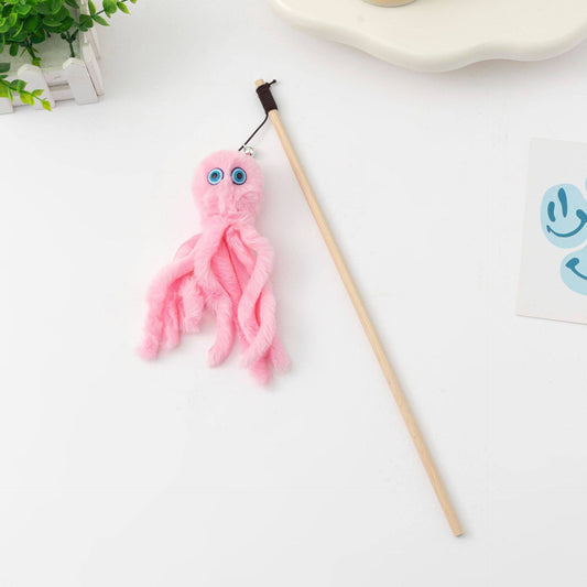 Moo - Octopus Cat Teaser Wand: Pink