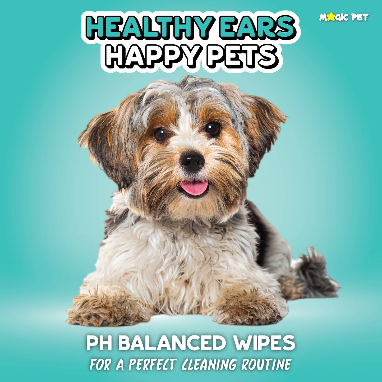Magic Pet Hypoallergenic Cat & Dog Ear Cleaner Wipes 120 ct.