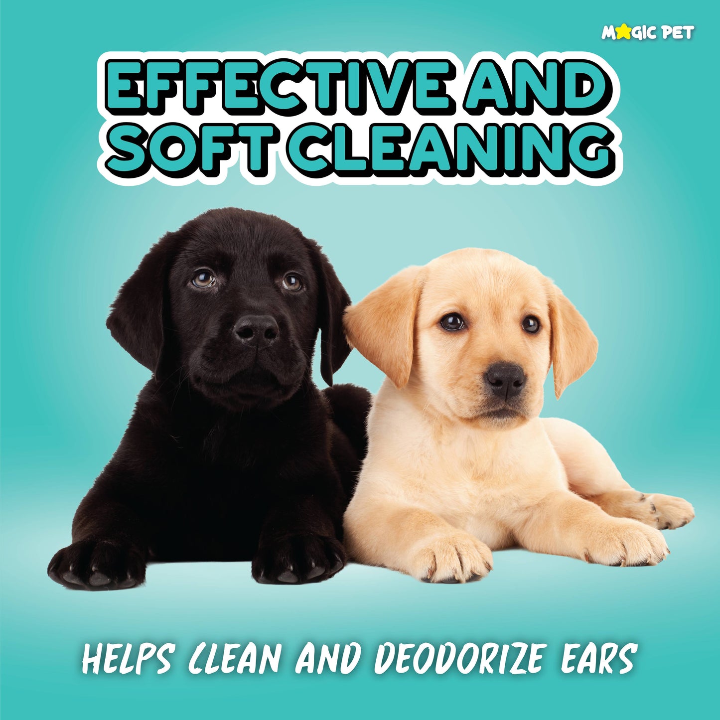 Magic Pet Hypoallergenic Cat & Dog Ear Cleaner Wipes 120 ct.